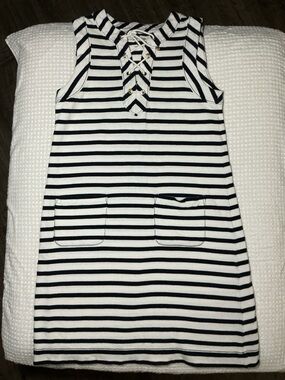 Kate Spade Blue and White Striped Mini Dress